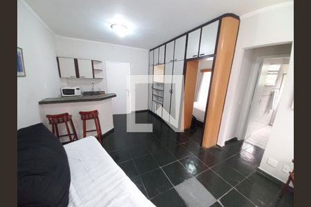 Sala de apartamento para alugar com 1 quarto, 50m² em Itararé, São Vicente