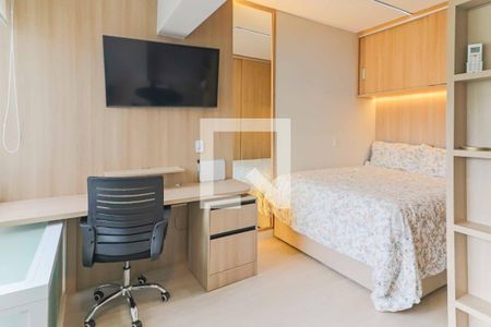 Studio - Cozinha e Quarto  de kitnet/studio para alugar com 1 quarto, 25m² em Butantã, São Paulo