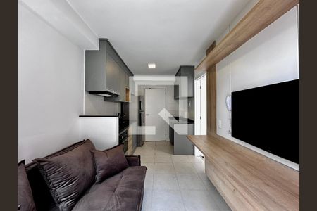 Sala de apartamento para alugar com 1 quarto, 28m² em Jardim Caravelas, São Paulo