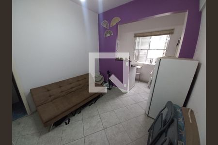 Sala/Quarto de apartamento para alugar com 1 quarto, 35m² em Centro, São Vicente