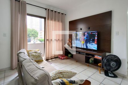 Sala de apartamento para alugar com 1 quarto, 69m² em Canto do Forte, Praia Grande