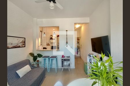 Sala de apartamento à venda com 1 quarto, 33m² em Leblon, Rio de Janeiro