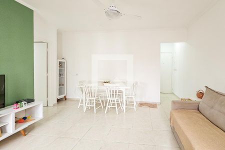 Sala de apartamento para alugar com 3 quartos, 80m² em Balneario Cidade Atlantica, Guarujá