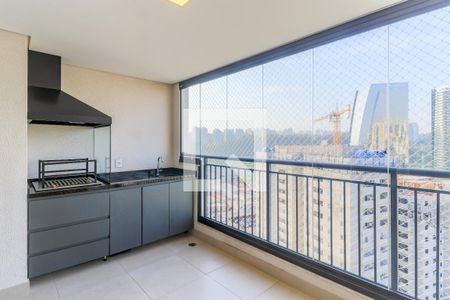 Varanda Gourmet de apartamento à venda com 2 quartos, 68m² em Santo Amaro, São Paulo