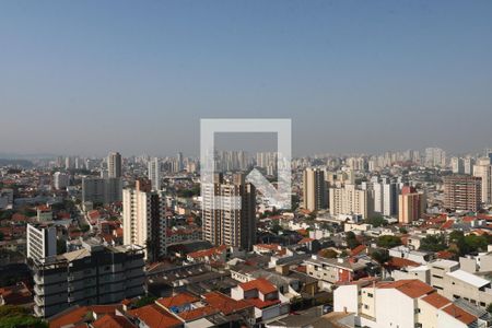 Vista da Varanda Gourmet de apartamento à venda com 2 quartos, 57m² em Vila Valparaíso, Santo André