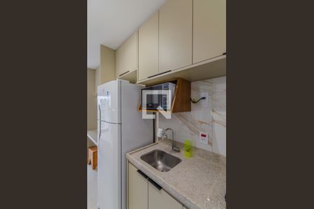 Cozinha de kitnet/studio para alugar com 1 quarto, 22m² em Vila Mariana, São Paulo