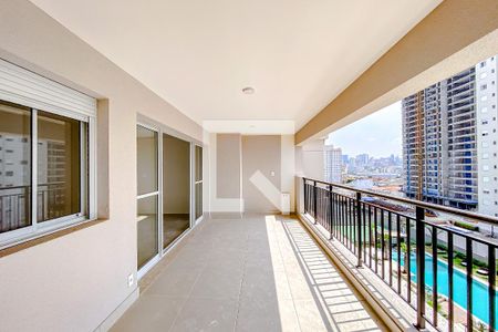 Varanda da Sala de apartamento à venda com 3 quartos, 105m² em Brás, São Paulo