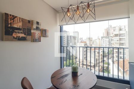 Varanda de kitnet/studio para alugar com 1 quarto, 31m² em Vila Buarque, São Paulo