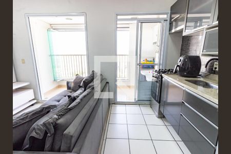 Sala/Cozinha de apartamento à venda com 1 quarto, 38m² em Brás, São Paulo