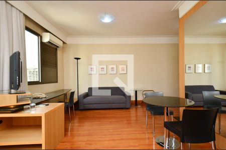 Sala/suíte/Cozinha de apartamento à venda com 1 quarto, 72m² em Lourdes, Belo Horizonte