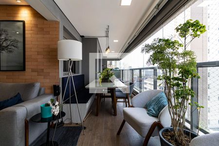 Varanda da Sala de apartamento à venda com 3 quartos, 98m² em Vila Gumercindo, São Paulo