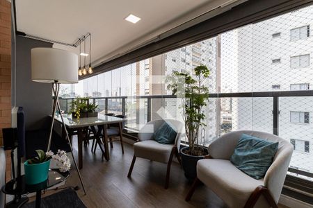 Varanda da Sala de apartamento à venda com 3 quartos, 98m² em Vila Gumercindo, São Paulo