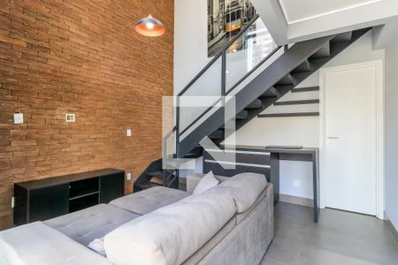 Sala de apartamento para alugar com 1 quarto, 55m² em Campo Belo, São Paulo