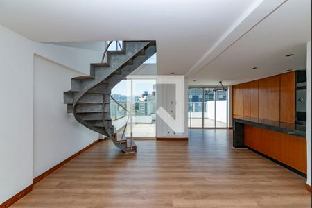 Sala de apartamento para alugar com 1 quarto, 157m² em Luxemburgo, Belo Horizonte