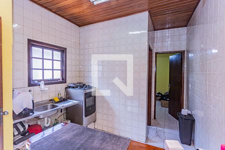 Sala e cozinha de casa para alugar com 1 quarto, 35m² em Parque Panamericano, São Paulo