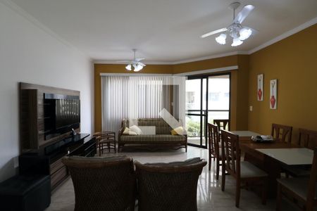 Sala de apartamento para alugar com 3 quartos, 90m² em Jardim Praiano, Guarujá