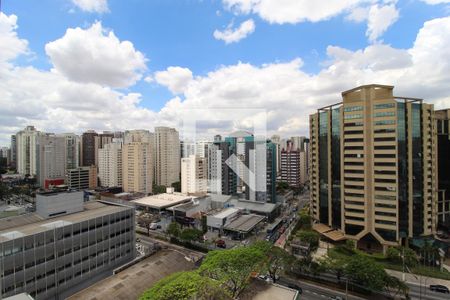 Vista da Varanda de kitnet/studio à venda com 1 quarto, 31m² em Indianópolis, São Paulo