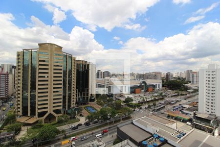 Vista da Varanda de kitnet/studio à venda com 1 quarto, 31m² em Indianópolis, São Paulo