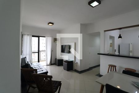 Sala de apartamento para alugar com 3 quartos, 98m² em Loteamento Joao Batista Juliao, Guarujá