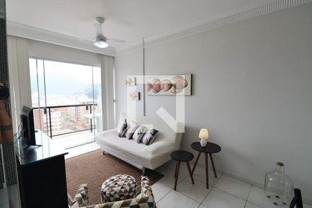 Sala de apartamento para alugar com 1 quarto, 65m² em Enseada, Guarujá