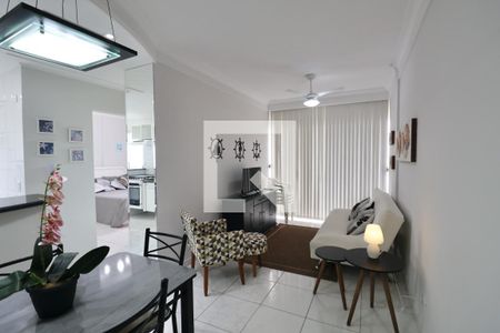 Sala de apartamento para alugar com 1 quarto, 65m² em Enseada, Guarujá