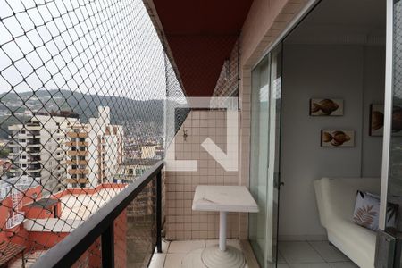 Varanda de apartamento para alugar com 1 quarto, 65m² em Enseada, Guarujá