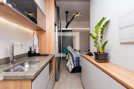 Studio para alugar com 23m², 1 quarto e sem vaga Studio para alugar com 23m², 1 quarto e sem vagaCozinha