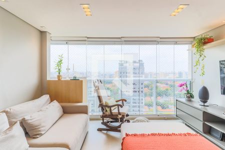 Sala de TV/Varanda de apartamento à venda com 2 quartos, 70m² em Campo Belo, São Paulo