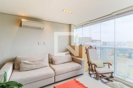 Sala de TV/Varanda de apartamento à venda com 2 quartos, 70m² em Campo Belo, São Paulo