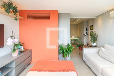 Sala de TV/Varanda de apartamento à venda com 2 quartos, 70m² em Campo Belo, São Paulo