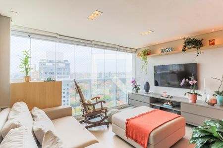 Sala de TV/Varanda de apartamento à venda com 2 quartos, 70m² em Campo Belo, São Paulo