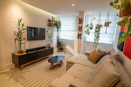 Sala de apartamento para alugar com 1 quarto, 78m² em Laranjeiras, Rio de Janeiro