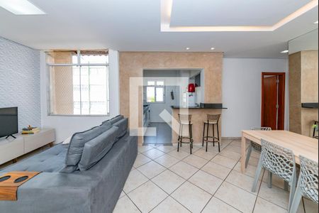 Sala de apartamento à venda com 2 quartos, 70m² em Jardim America, Belo Horizonte