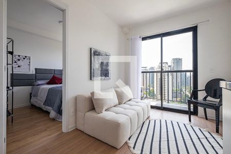 Sala/Cozinha de apartamento à venda com 1 quarto, 27m² em Pinheiros, São Paulo