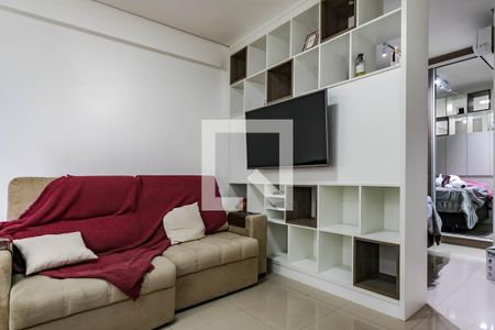 Sala de apartamento para alugar com 1 quarto, 43m² em Loteamento Mogilar, Mogi das Cruzes