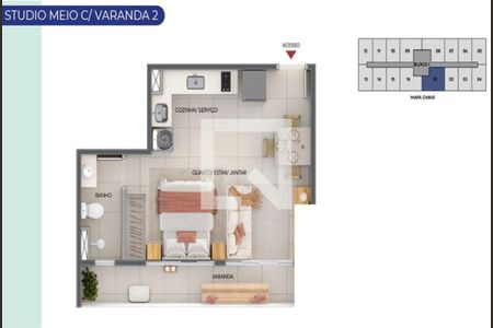 Apartamento à venda com 1 quarto, 24m² em Nova Suíça, Belo Horizonte