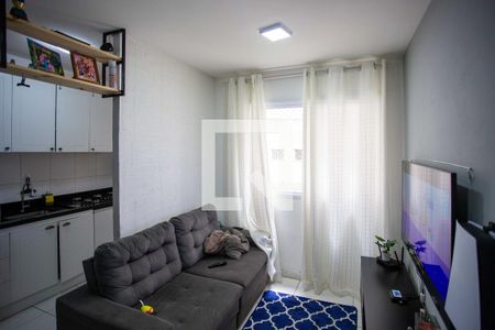 Sala de apartamento à venda com 2 quartos, 45m² em Piraporinha, Diadema