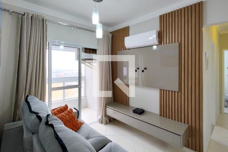 Sala de apartamento para alugar com 2 quartos, 60m² em Vila Tupi, Praia Grande