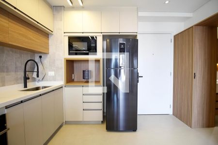 Sala e Cozinha de kitnet/studio à venda com 1 quarto, 47m² em Jardim das Bandeiras, São Paulo