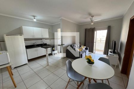 Sala de apartamento para alugar com 1 quarto, 47m² em Nova Aliança, Ribeirão Preto