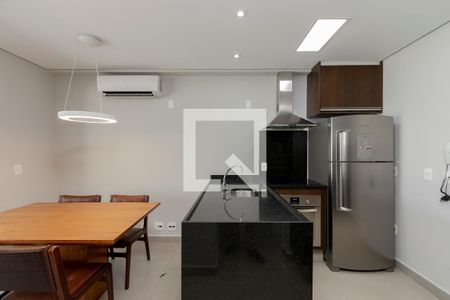 Sala/ Cozinha de apartamento à venda com 2 quartos, 58m² em Brooklin Paulista, São Paulo