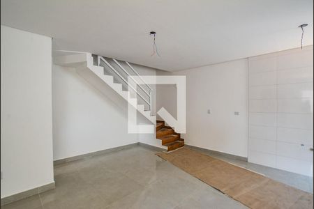 Sala/Cozinha de casa à venda com 3 quartos, 86m² em Jardim Leonilda, Santo André