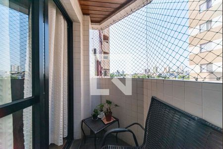 Varanda da Sala de apartamento à venda com 3 quartos, 75m² em Vila Valparaíso, Santo André