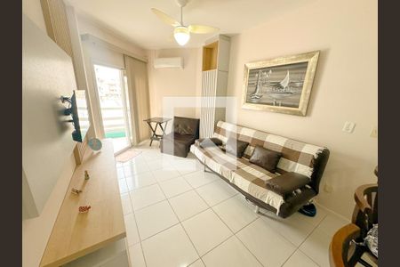 Sala de TV de apartamento para alugar com 1 quarto, 45m² em Ingleses Norte, Florianópolis