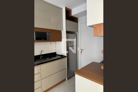 Sala/Cozinha de apartamento para alugar com 1 quarto, 28m² em Jardim Caravelas, São Paulo