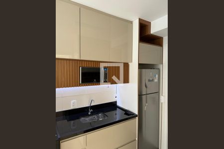 Sala/Cozinha de apartamento para alugar com 1 quarto, 28m² em Jardim Caravelas, São Paulo