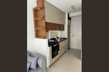 Sala/Cozinha de apartamento para alugar com 1 quarto, 28m² em Jardim Caravelas, São Paulo