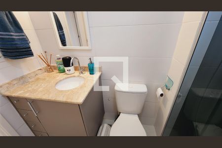 Banheiro de apartamento à venda com 2 quartos, 57m² em Núcleo Colonial Barão de Jundiaí, Jundiaí