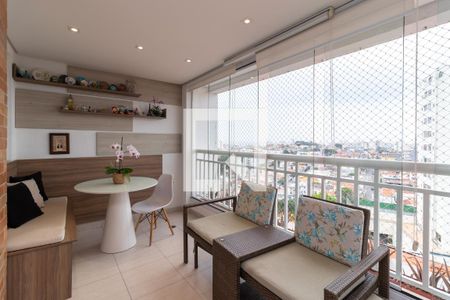 Varanda Gourmet de apartamento à venda com 3 quartos, 87m² em Vila Dom Pedro Ii, São Paulo