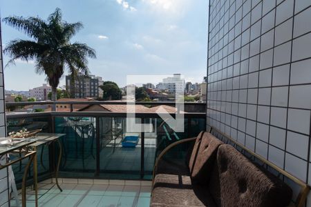 Varanda da Sala de apartamento à venda com 3 quartos, 97m² em Eldorado, Contagem